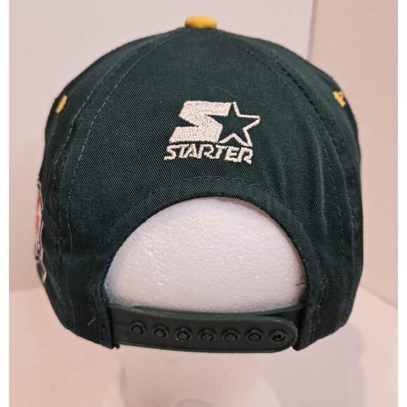 VTG 90s Edmonton Eskimos Starter Hat Fabric Adjustable Strap Polar Bear Rare - Picture 5 of 11
